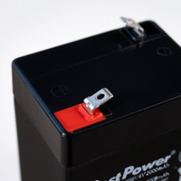 Batería de Plomo-Ácido FirstPower FP640 6V 4Ah 20HR, Batería AGM Recargable para Báscula Electrónica y Sistema de Control de Acceso