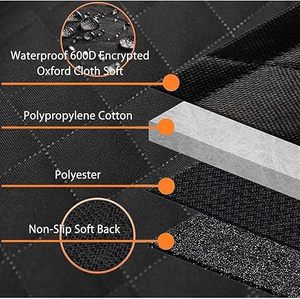 Housse de siège auto imperméable pour chien, avec fond rigide et dossier souple, fenêtre en maille, protection de siège arrière pour chien - Product Image 3