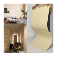 Panneau de pierre souple en travertin flexible haut de gamme, placage flexible pour la décoration de bâtiments de forme spéciale