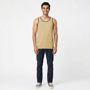 Personnalisez votre propre design, débardeur de course à pied en coton et polyester 100 %, sublimé, cool, débardeur de sport pour homme, débardeur confortable pour homme, OEM - Product Image 1