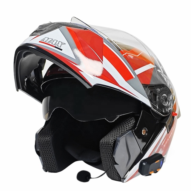 ABS Modular Flip up Motorcycle Helmet with Dual Visor New for Enabled All Seasons