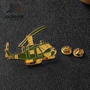 Quà Lưu Niệm Hình Máy Bay Trực Thăng Kim Loại Tùy Chỉnh Hình Dạng Máy Bay Kim Loại Mềm Men 3d Thiết Kế Ghim Ve Áo Máy Bay - Product Image 4