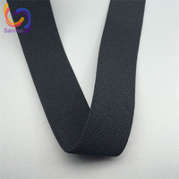 Sangle colorée de bande élastique en sergé polyester/nylon réutilisable de haute qualité pour vêtements