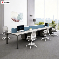 Bureau de travail modulaire personnalisé JIUSHUN, table de travail pour le personnel, cloison de bureau, bureau d'ordinateur pour le bureau