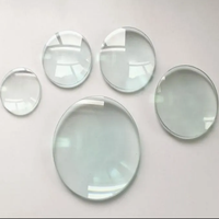 Lentille biconvexe en verre optique de grand diamètre 100 mm 150 mm 200 mm 300 mm pour loupe, usage industriel, OEM personnalisé