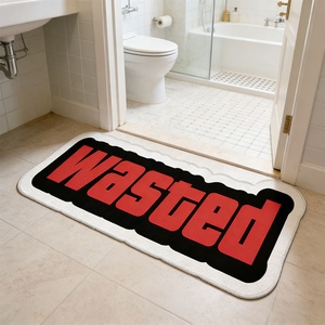 <span class=keywords><strong>Alfombra</strong></span> de Anime Personalizada, Alfombras y Tapetes con Formas Irregulares, <span class=keywords><strong>Alfombra</strong></span> de Área con Letras Inglesas Impresas en Lana Artificial, <span class=keywords><strong>Alfombra</strong></span> de Dibujos Animados - Product Image 3
