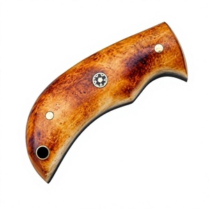 Handmade Industrial Grade Damascus Steel Hunting <b>Knife</b> With <b>Bone</b> <b>Handle</b> and Leather Sheath for Outdoor Camping - Product Image 1