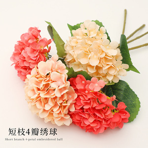 <b>Artificial</b> <b>Hydrangea</b> Single Branch Plastic Silk Flower Realistic Wedding Decoration - Product Image 4