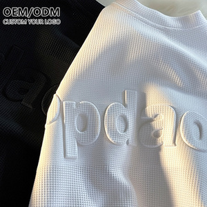 2026 New 3d Embossed Printing T <b>Shirt</b> Custom Logo Graphic 100 Cotton Short Sleeve Men's Embossed Tshirts - Product Image 1