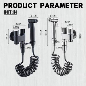 Divisor de Grifo <span class=keywords><strong>para</strong></span> <span class=keywords><strong>Inodoro</strong></span> HOMEDEC, <span class=keywords><strong>Adaptador</strong></span> Doble de 2 Vías, 1 Entrada y 2 Salidas, Válvula de Control Dual, Rociador de Bidé Manual, Acero Inoxidable y Latón - Product Image 3