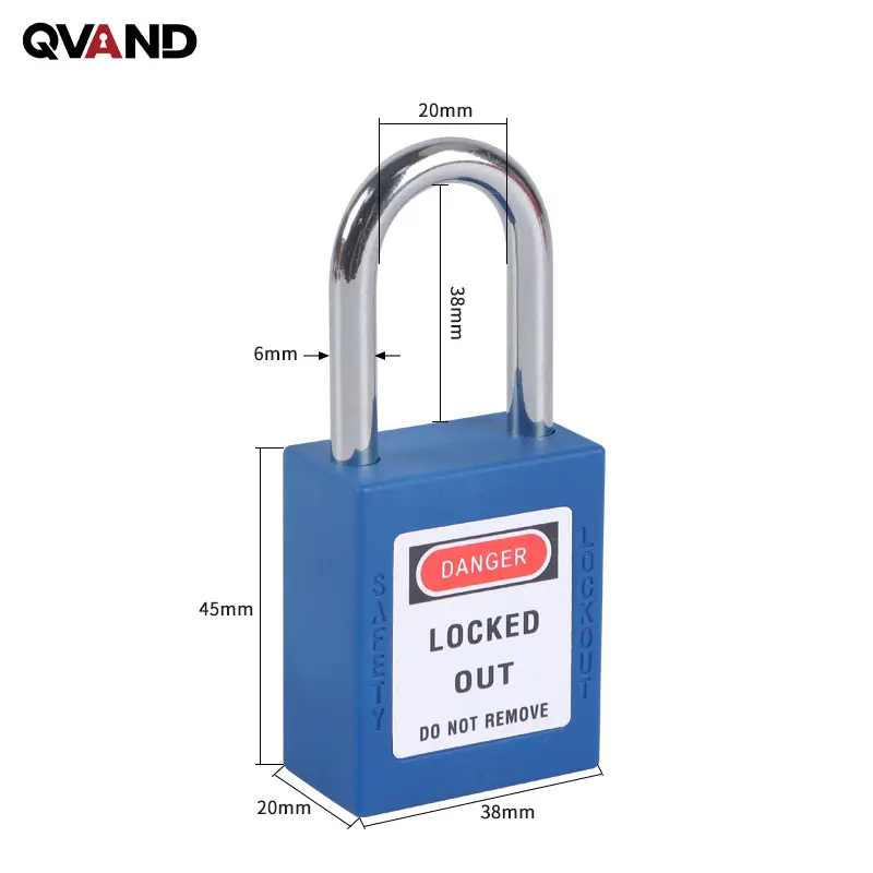 Industrie LOTO perangkat gembok keselamatan terkunci dengan fitur sama kunci untuk pemeriksaan peralatan penguncian penanda