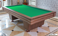 Table de billard carom BOJAZND 9 pieds avec rail et pieds en bois massif