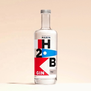 Bouteille d'alcool ronde de luxe respectueuse de l'environnement, bouteille de <span class=keywords><strong>gin</strong></span> de 700 ml pour boissons alcoolisées de haute qualité - Product Image 3