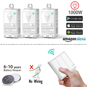 Wireless Remote Control <strong>Switches</strong> on Off Wall <strong>Switches</strong> 1 Gang 2 Gang 3 Gang Remote Light <strong>Switch</strong> Commutateur <strong>Sans</strong> Fil - Product Image 1