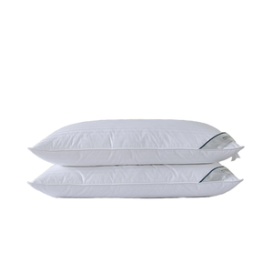 Hotel Collection King Size Goose <b>Down</b> <b>Pillows</b> Set of 2 Character Pattern for Back Stomach or Side Sleepers - Product Image 1