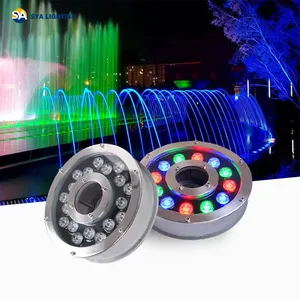 Ip68 Led Underwater Light SYA-502 CE Rohs Certifications Manufacturer Ip68 Led Ring Underwater Led Light 18w Fountain Rgb Led Light