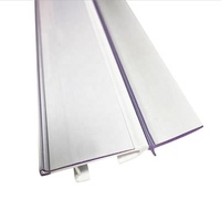 Porte-étiquettes pour la supermarché, en plastique Pvc, pour bandes de données, 1 pièce