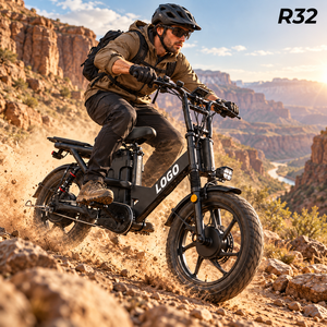 Bicicleta Eléctrica Comercial para Reparto con Logotipo Personalizado, 48V 32Ah 750W, Doble Suspensión, Freno Hidráulico, Carga de 200KG, Ebike R32 - Product Image 1