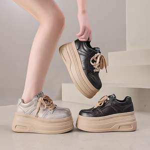 Vente directe de chaussures décontractées en cuir à taille haute chaussures de marche classiques à lacets de haute qualité - Product Image 2