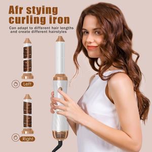 Cepillo secador de pelo profesional 6 en 1 Juego de cepillos de aire caliente para secado rápido Rizado Secado Alisado Peinado Estilizador de cabello - Product Image 3