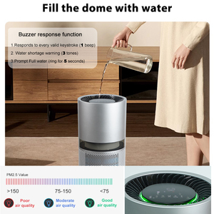 Purificateur d'air intelligent de haute qualité pour la maison et le bureau, avec commande tactile, réglage automatique de la vitesse du ventilateur et humidificateur - Product Image 5