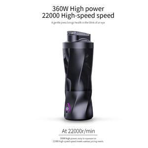 Mixeurs personnels portables de voyage pour les smoothies et les milkshakes, presse-agrumes, gobelet rechargeable par USB avec 6 lames et couvercle - Product Image 5