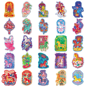 สติกเกอร์อวยพรปีใหม่ตกแต่งเทศกาลฤดูใบไม้ผลิแบบดั้งเดิมของจีน50ชิ้นสำหรับสติกเกอร์เคสโทรศัพท์ธนาคารพลังงาน - Product Image 3