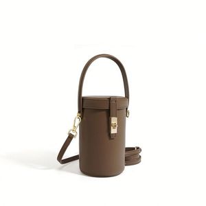 Drawstring Simplicity High-End Women'S Crossbody Bag Versatile Weave Cross Bandage Bucket Bag Fashion Soft Pu Leather <b>Handbag</b> - Product Image 2