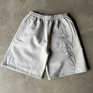 Custom Men's Designer 100% Cotton <strong>Shorts</strong> 400gsm <strong>Knee</strong> Length Embroidered Board <strong>Shorts</strong> Casual Eco-Friendly Style - Product Image 3