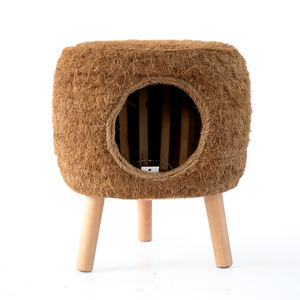 Groothandel op maat gemaakte rotan geweven hondenbed binnen en buiten, natuurlijk rotan hondenbed - Product Image 3