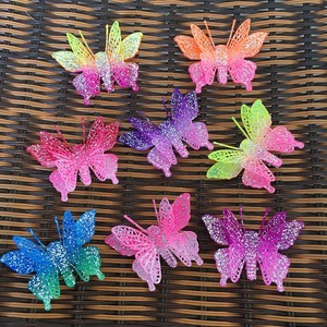 BELLEWORLD-accesorios para el cabello de estilo coreano para niños, accesorios para el cabello de simulación tridimensional con purpurina, mariposa, clip para el pelo de bebé, lazos para el pelo - Product Image 2