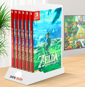 Cassettes lưu trữ giá với đứng OLED Trò chơi thẻ hộp hiển thị NS Lite ABS vật liệu tương thích 360 chức năng sạc - Product Image 5