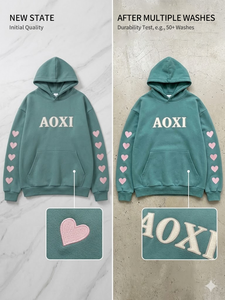 Felpa con Cappuccio Premium in French Terry 400GSM, Stampa in Rilievo, Personalizzabile OEM ODM, Stile Essentials, Logo Personalizzato, <span class=keywords><strong>Abbigliamento</strong></span> da Uomo con il Tuo Marchio - Product Image 3