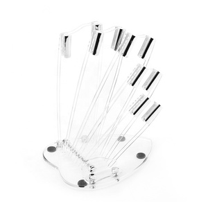 Profesional cubiertos <span class=keywords><strong>cuchillos</strong></span> 5 Unid cuchillo de cocina conjunto con bloque de acrílico - Product Image 6