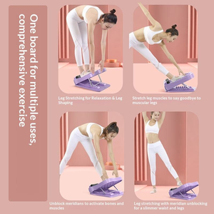 CZFIT SPORTS ABS Portable Anti-Slip Adjustable Yoga Foot Slant Calf Stretcher Incline Board Stretching <b>Tool</b> Muscle Massager - Product Image 5