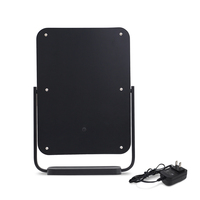 Miroir de maquillage de coiffeuse avec interrupteur tactile à 3 couleurs de lumière, vente chaude