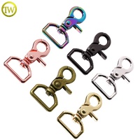 Vente en gros de mousqueton de luxe de haute qualité anneau en métal crochet de sécurité en alliage de zinc boucle à pression pour collier d'animal de compagnie sac à main étanche