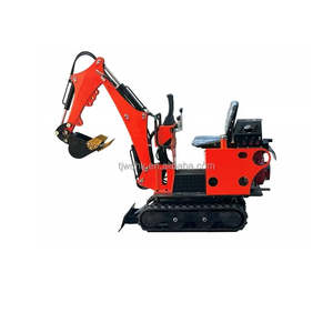 Mini-excavatrice sur chenilles de 1 tonne, petite machinerie de construction hydraulique à vendre - Product Image 4