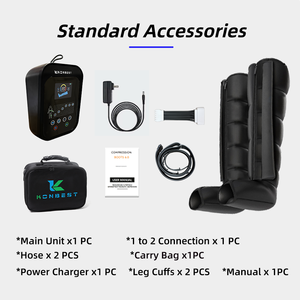 圧縮療法機空気圧圧縮dvtポンプブーツ圧力療法レッグマッサージャー - Product Image 6