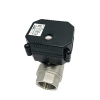 Vanne à boisseau sphérique motorisée électrique proportionnelle RS485 DN8-DN32 en acier inoxydable/laiton/UPVC 12V 24V