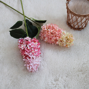 Fleur artificielle en forme de cône, hortensia, matériau de décoration douce pour salle de mariage, fleur fraîche simple, pagode florale, présentation en magasin - Product Image 2