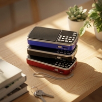 Mini haut-parleur Coran numérique, radio FM stéréo, alimentation USB, design portable en plastique, prise casque, contrôle tactile, sortie maximale 3W, carte TF