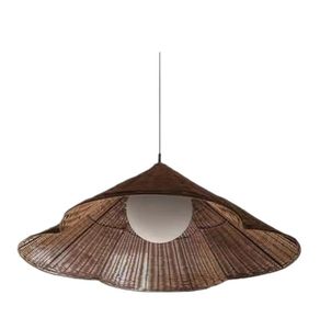 โคมไฟเพดานหวายแบบติดตั้งไฟเพดานสำหรับห้องนอนห้องนั่งเล่นห้องรับประทานอาหาร - Product Image 2