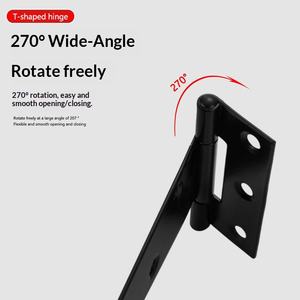 Bisagra en T de Acero Laminado en Frío de Alta Resistencia para Uso en Exteriores, con Gran Ángulo de Apertura, para Puertas de Madera, Cercas y Graneros - Product Image 4