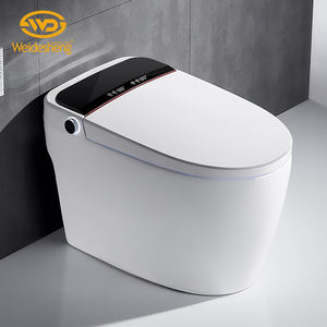 WC intelligent électronique à réservoir encastré en céramique, entièrement automatique, monobloc, certifié Water Mark/UPC/CE/SASO/Soncap, moderne - Product Image 1