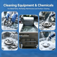 Dégraissant industriel haute performance soluble dans l'eau pour le nettoyage des pièces métalliques et l'élimination des graisses tenaces des pièces de quincaillerie