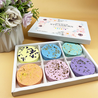 Coffret Cadeau de Tablettes de Douche Effervescentes Biologiques Vegan à la Menthe Poivrée, Parfumées et Relaxantes, de Luxe OEM