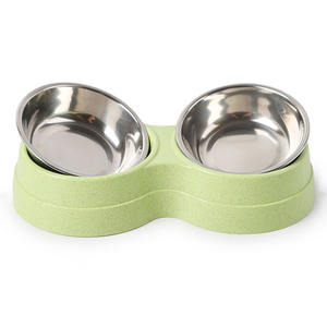 Ciotole per animali domestici doppie mangiatoia per alimenti per cani mangiatoia per animali domestici in acciaio inossidabile mangiatoia per <span class=keywords><strong>cuccioli</strong></span> di gatto accessori per cani di piccola taglia - Product Image 5