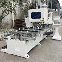 CNC à cinq axes horizontal routeur mortaiseuse machine pour le bois de forage