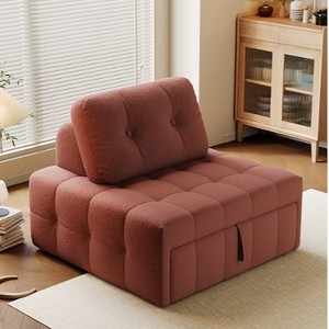 Cómodo mecanismo 2 en 1, sillones convertibles plegables para salón, sofá <span class=keywords><strong>individual</strong></span> para oficina, silla, <span class=keywords><strong>cama</strong></span> con sofá extraíble, <span class=keywords><strong>cama</strong></span> - Product Image 4